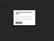 Tablet Screenshot of maison-sassy.com